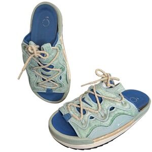 Nike Offline 2.0 Ocean Cube Sandal Mule Blue Green Mens 7.5 DJ6229-300